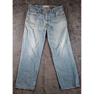 Vintage Levis 550 Mens Denim Jeans  Size 38x 32 Faded Light Wash Loose Fit